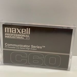 Maxell C60 Professional Industrial P/I Cassette Communicator Series Sealed New